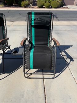 Zero Gravity Recliner Chair Black and Teal