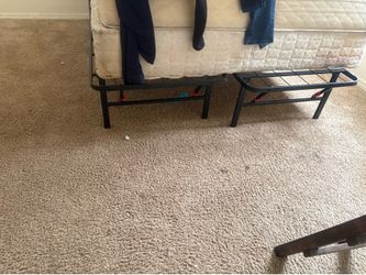 Queen size bed frame with box springs