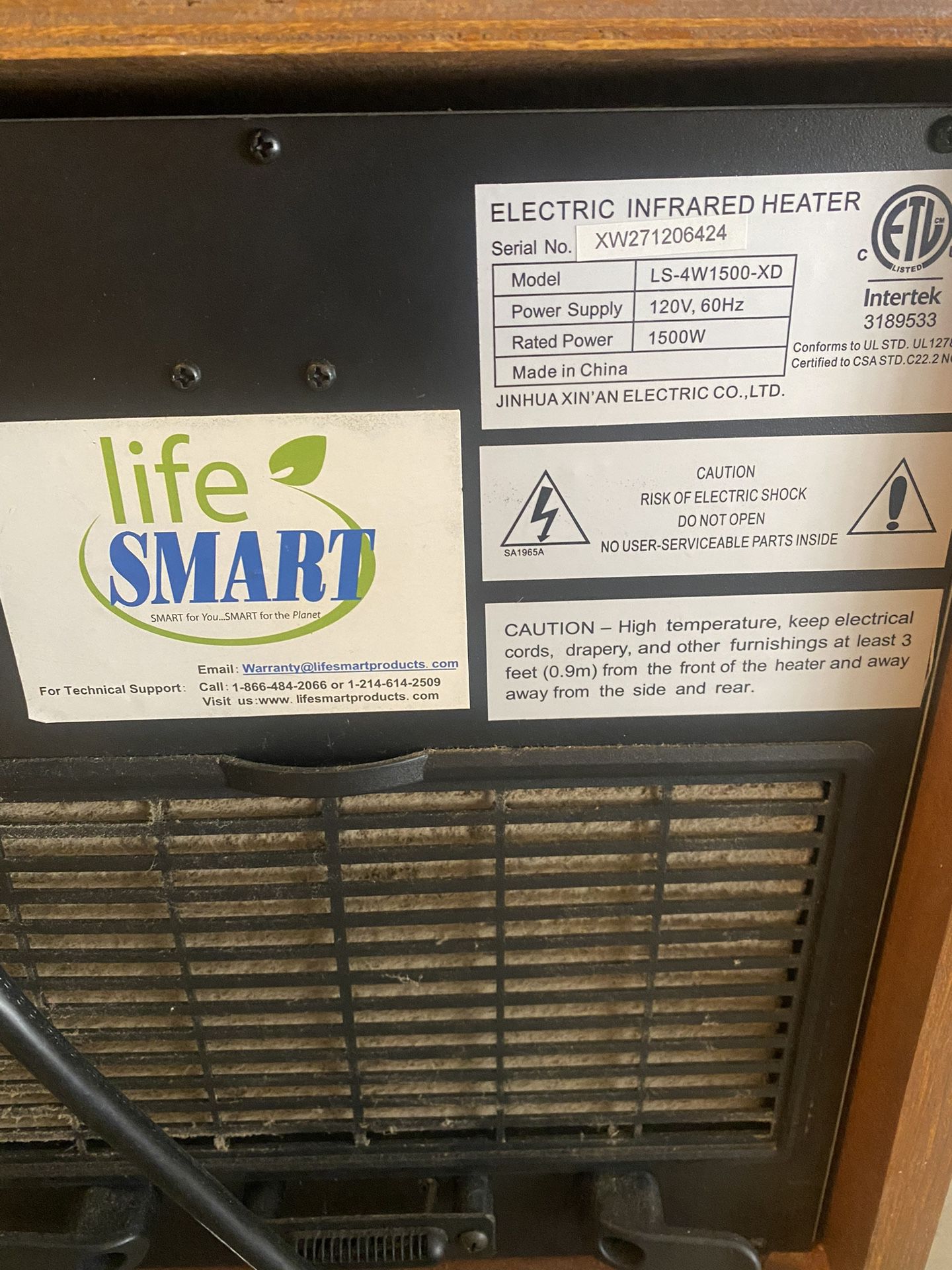 LifeSmart Heater With Remote