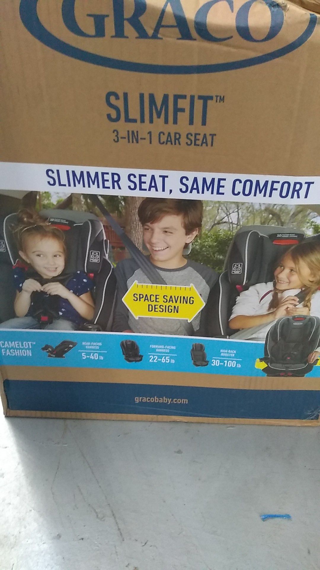 Graco SlimFit 3-in-1 car seat
