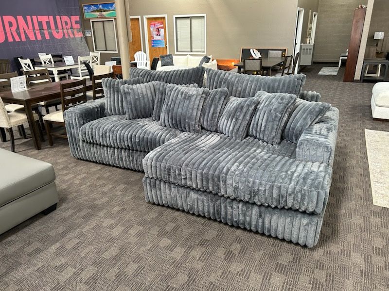 Big Soft Grey Sectional Couch