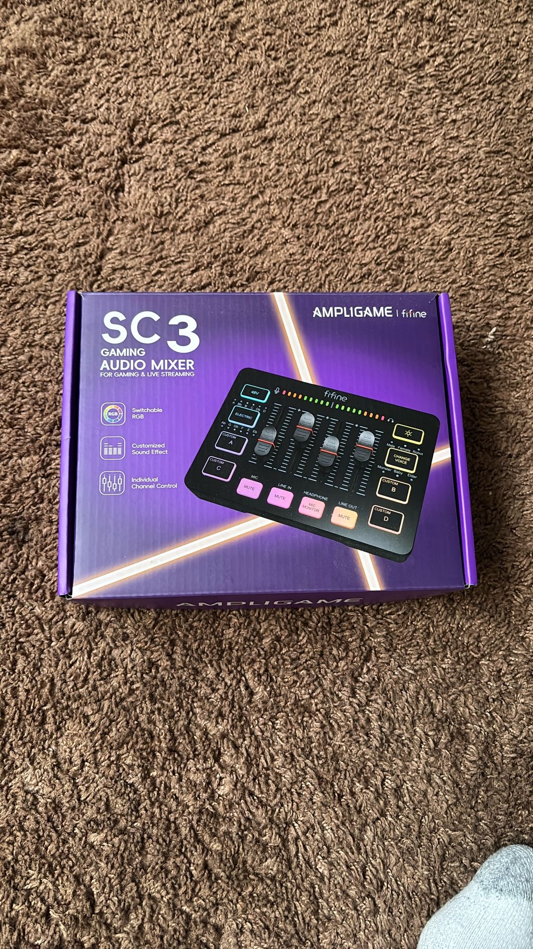 Fifine AMPLIGAME SC3 Gaming Audio Mixer
