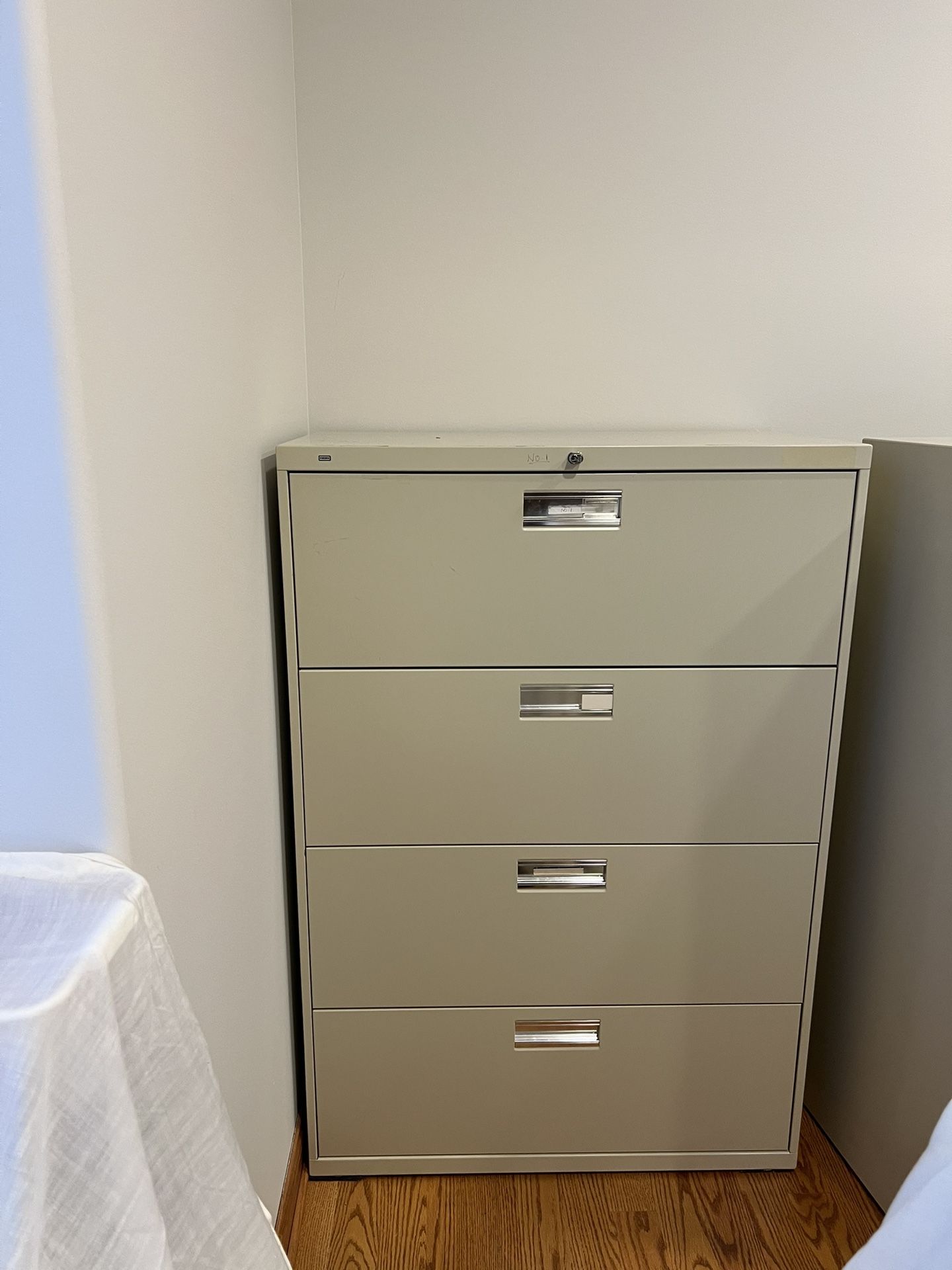 Two Metal Cabinets By Hon 