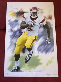 USC TROJANS REGGIE BUSH GILCEE PRINT