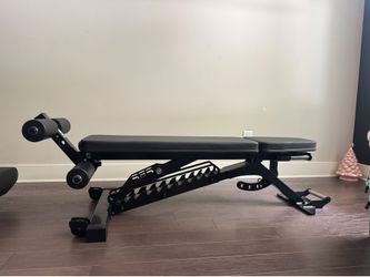 REP BlackWing™ Adjustable Bench with leg roller attachment