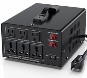 6000W Voltage Converter Transformer Step Up 110V/120V to220V/240V