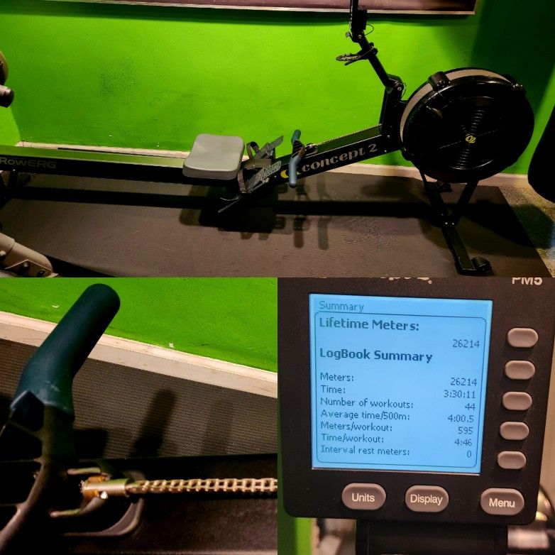 CONCEPT 2 ROWER D MODEL PM5 INDOOR ROWING MACHINE ROWERG