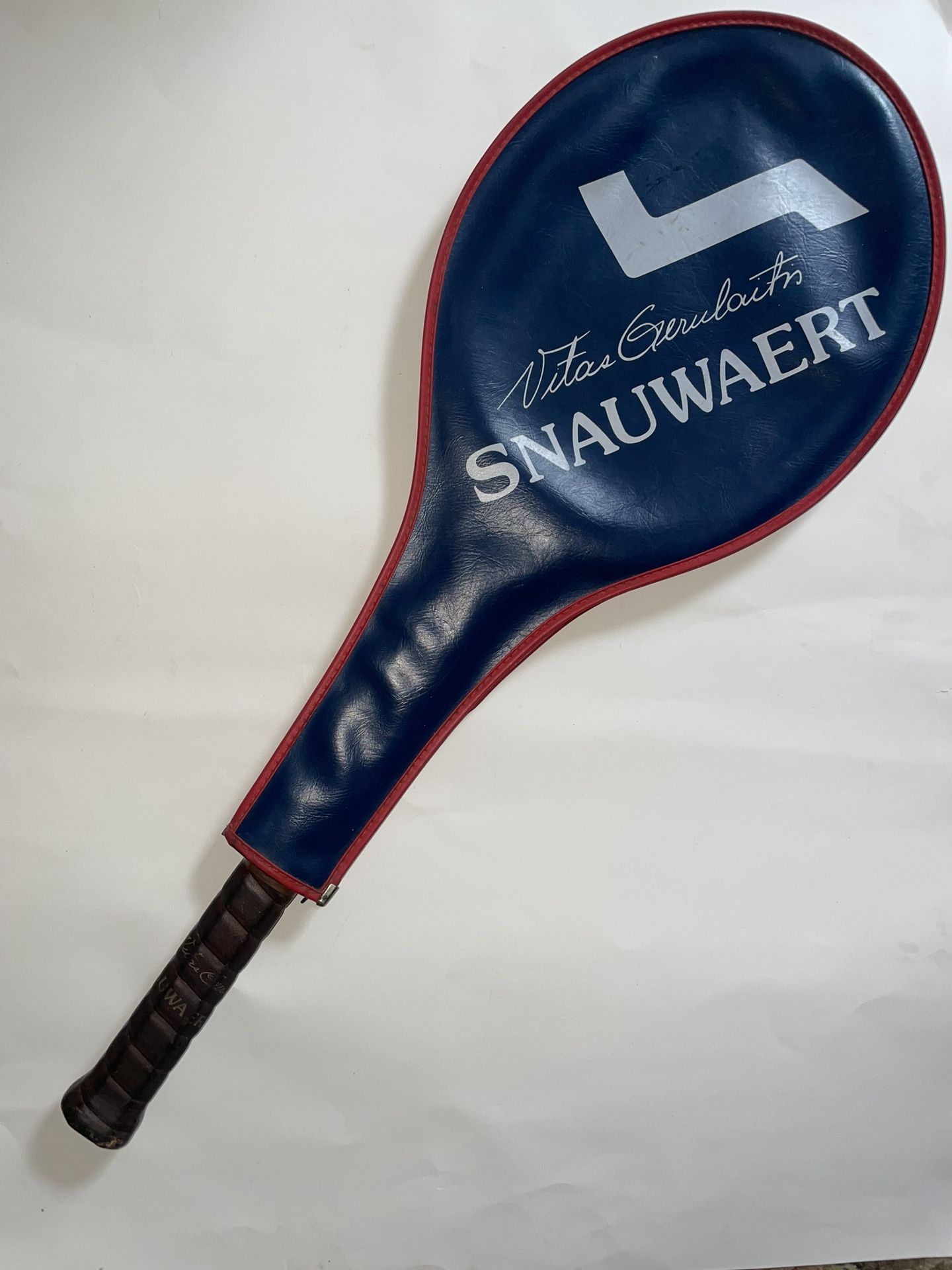 Vintage Snauwaert Vitas Gerulaitis "autograph" Tennis Racquet (4 3/8) W/ Cover