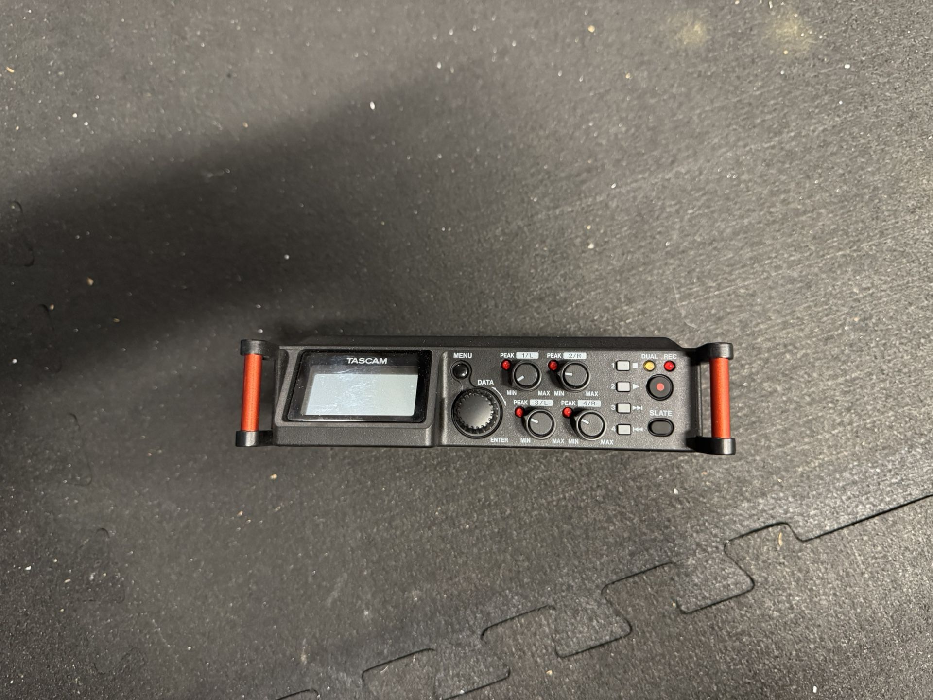 TASCAM 4-Channel Portable Audio Recorder for Videographers, 4 Combo XLR/TRS Inputs, 2 Internal Mics, Limiter, HP Filter (DR-70D)