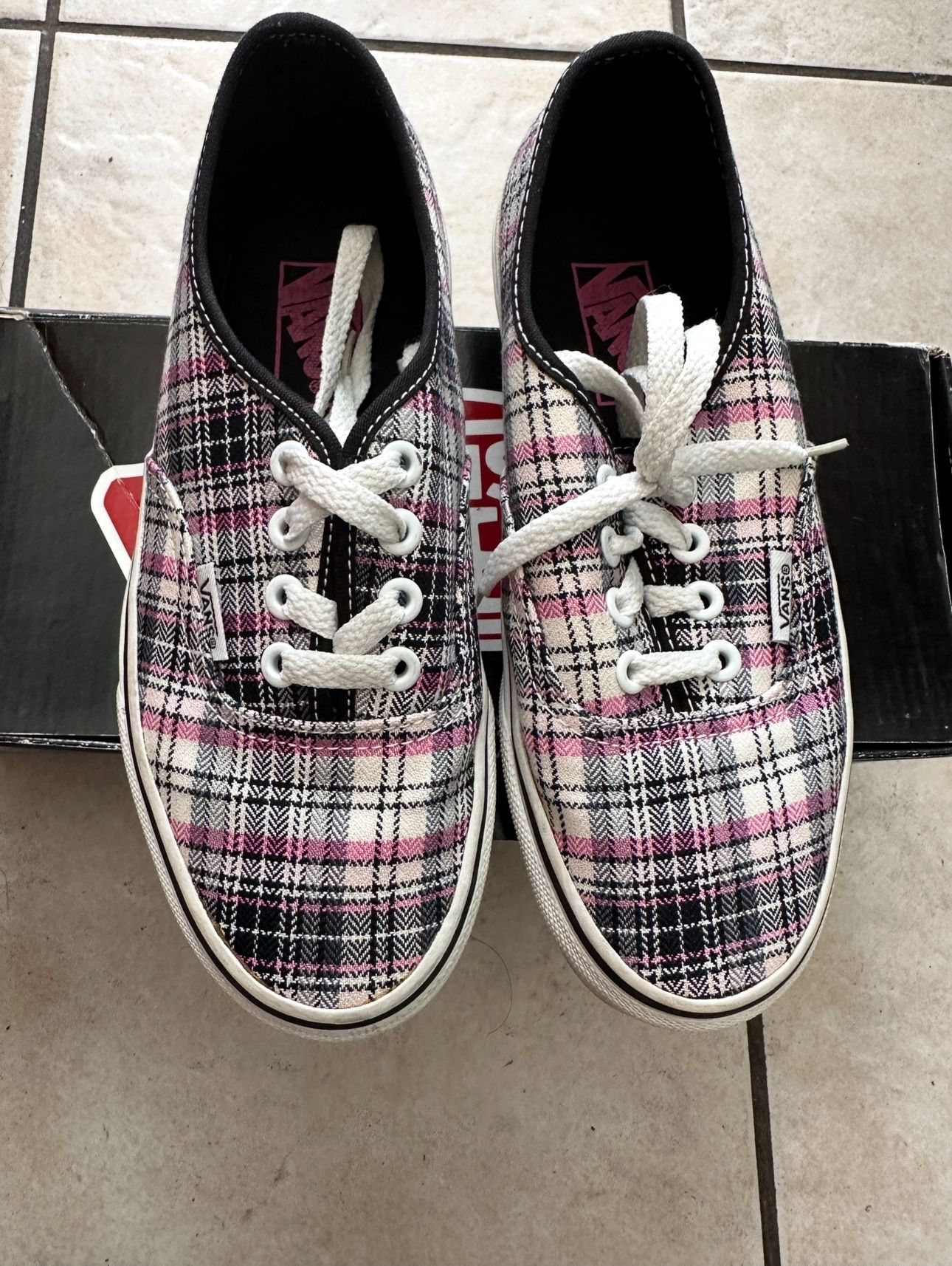 Vans Plaid Sneakers size 6