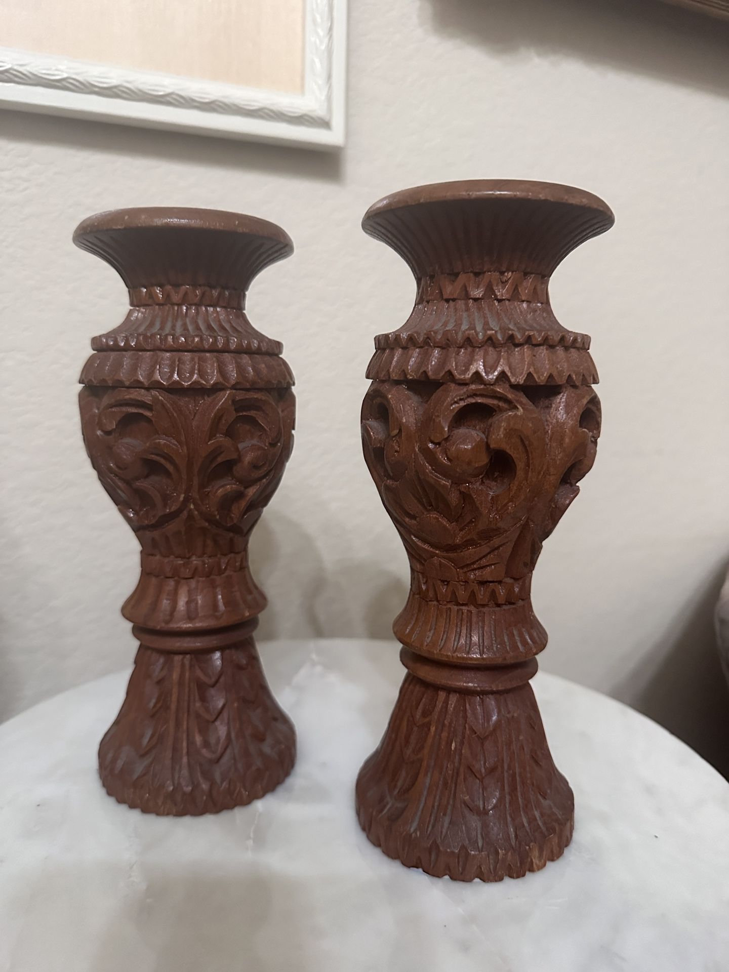 Candle Holders Made of Wood