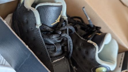 Jordan 13's Black With Mint 7c