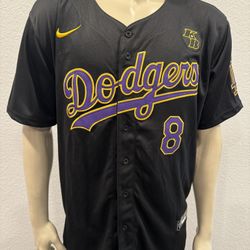 Kobe Bryant LA Dodgers 8/24 Black Jersey