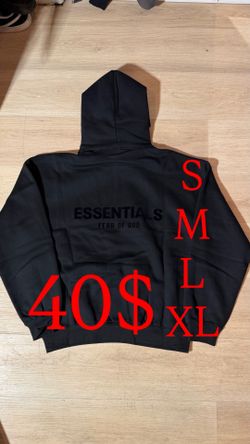 Black Essentials Hoodie