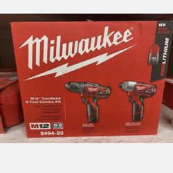 Milwaukee M12 Impact And Hammer Drill 