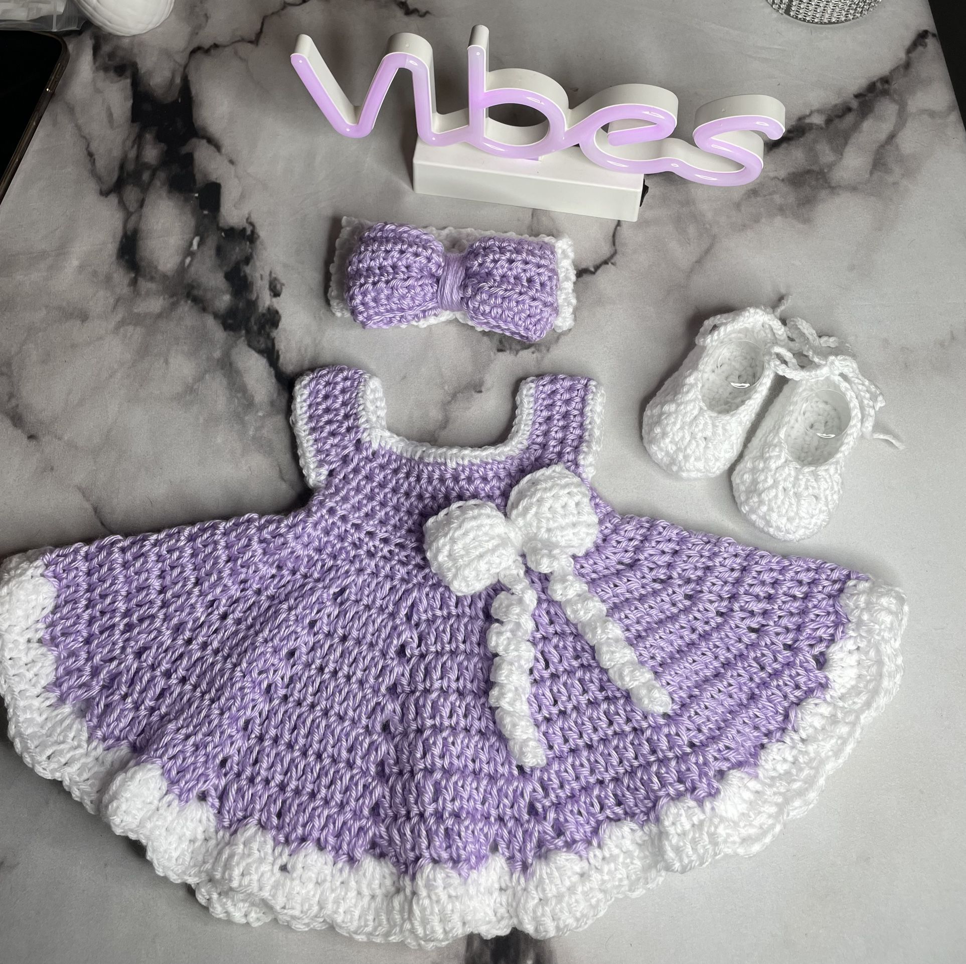 Crochet Handmade Baby Outfit