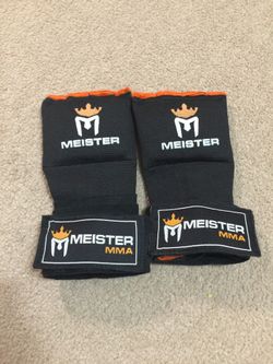 Meister Gel Padded Prowrap Hand Wrap MMA gloves