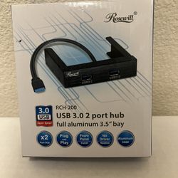 3.5” Bay - USB 3.0 - (2) - Port Hub - (New) RCH-200