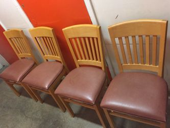 Set of four dining chairs