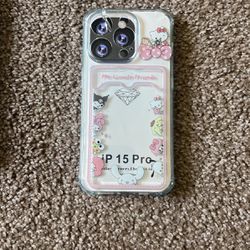 Hello Kitty iPhone 15 Pro W/ Polaroid Pocket