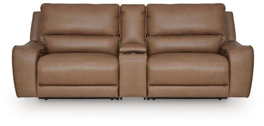 DeepWakes Caramel 3-Piece Power Reclining Sectional