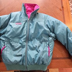 90s Reversible Columbia Women's Puffer Jacket 