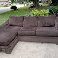 Sofa Couch With CHAISE IN EXCELLENT CONDITION  SMOKE FREE