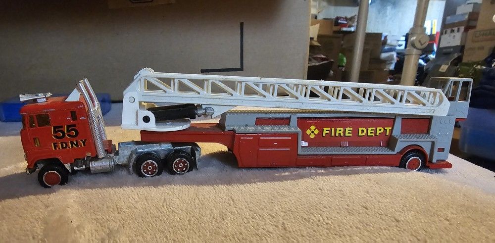Vintage 1980s Marjorette NY Fire Truck