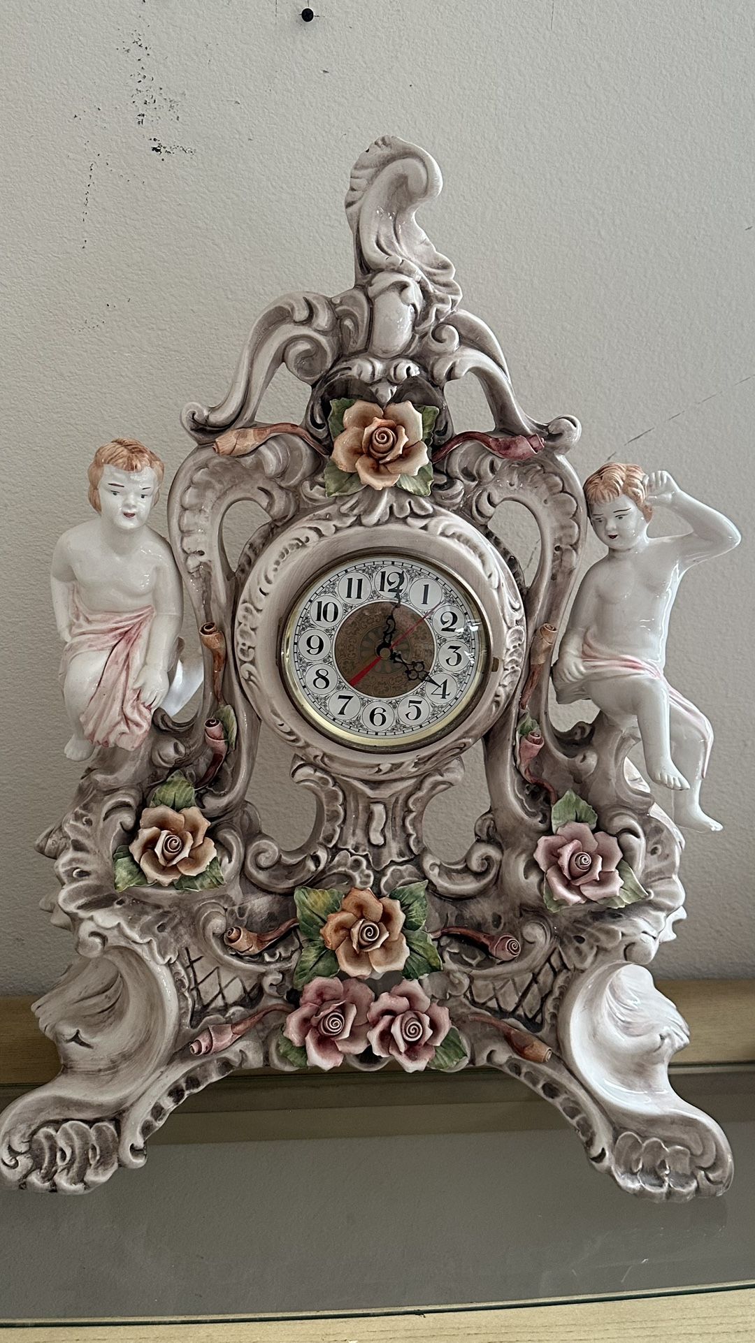 Capodimonte Porcelain Clock
