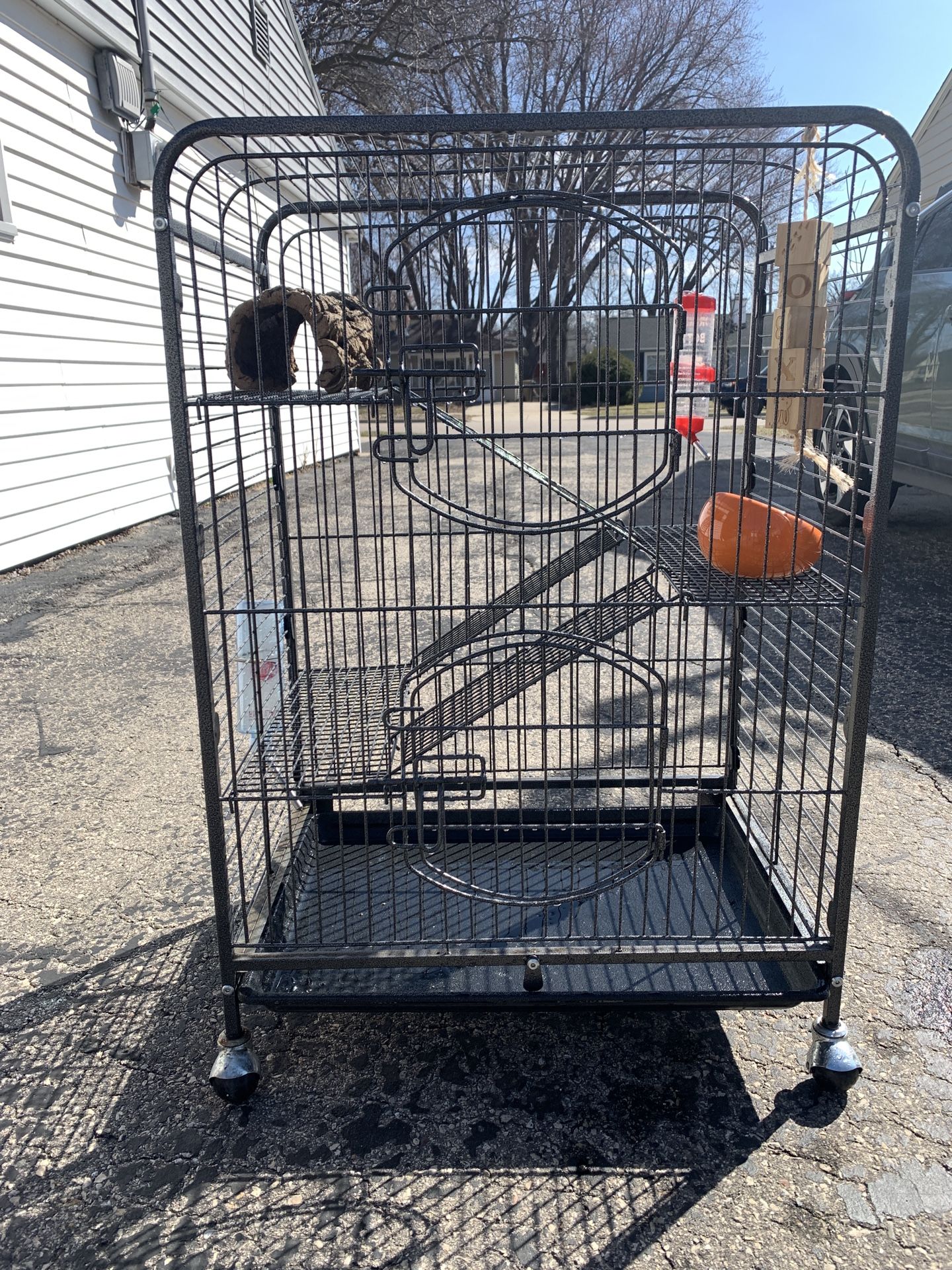 Multiple Level Rat Cage