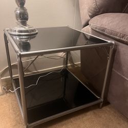 Glass End Table