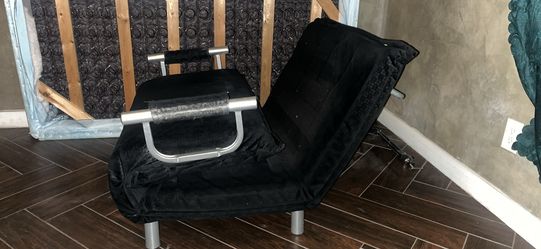 Foldable bed frame with mattress