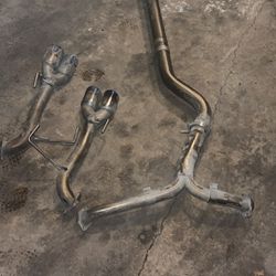 2017 Subaru Wrx Sti SRS Exhaust System Mid And Mufflers Pipes
