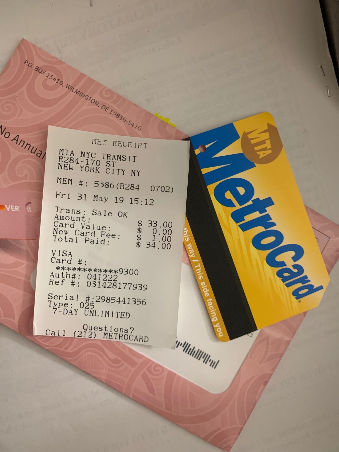 7 days unlimited MetroCard