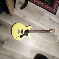 Custom Tv Yellow Double Cut Guitar 