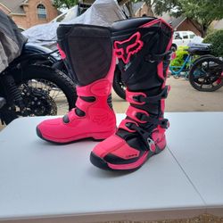 Fox Comp 5 Dirt Bike Boots Size 8 Woman's 