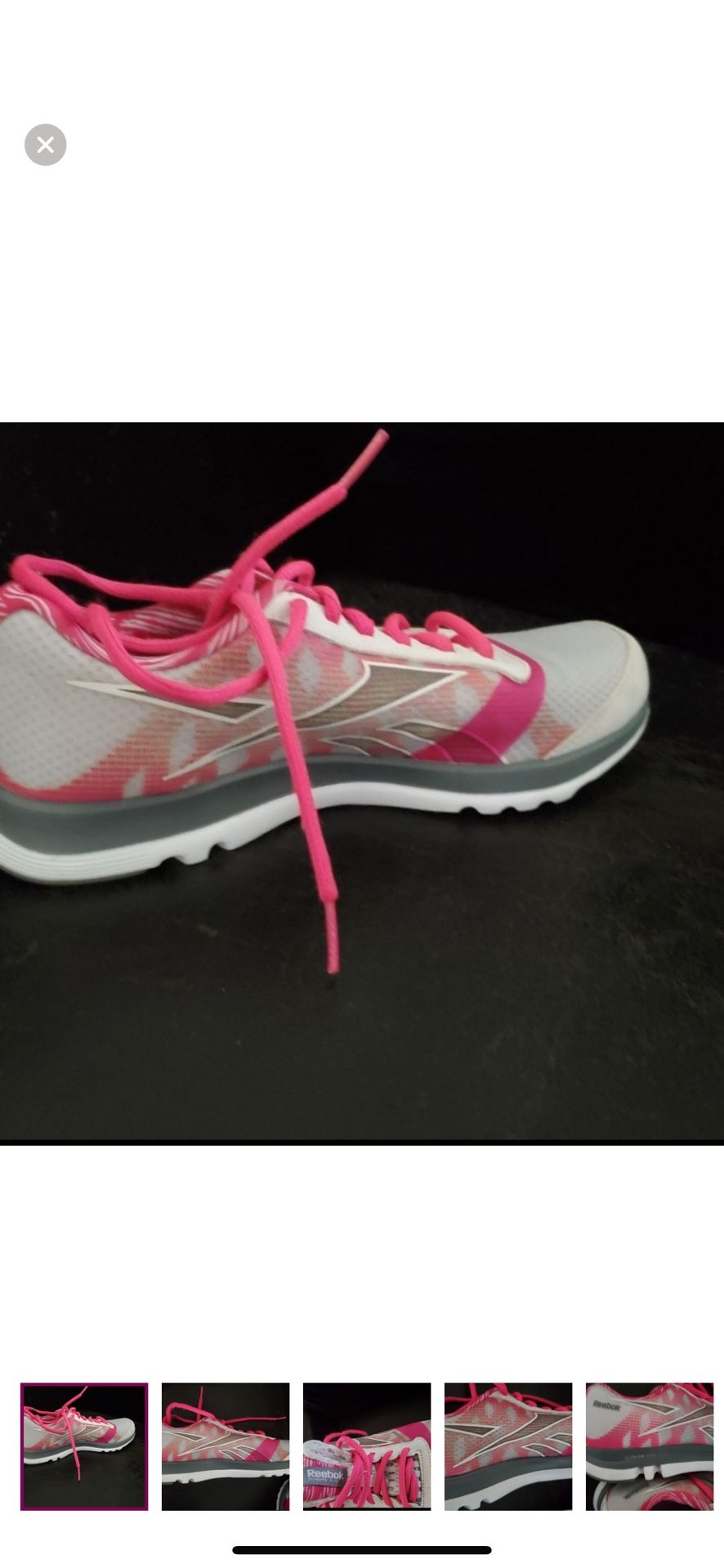 Reebok Sub Duo Hot Pink And White Sneakers SZ 6 1/2 W