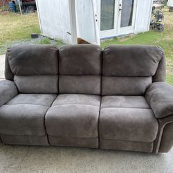 Couch electric recliner 3 seat couch 