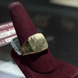 14k Men’s Initial Ring