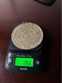 Sterling Silver Mayan Calendar Pendant