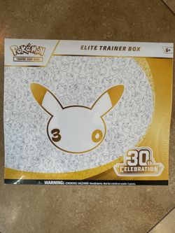 Pokemon TCG 30th Anniversary Celebration Elite Trainer Box Pokémon Cards