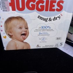 Huggies Diapers Brand New Size 5  (136 Count)