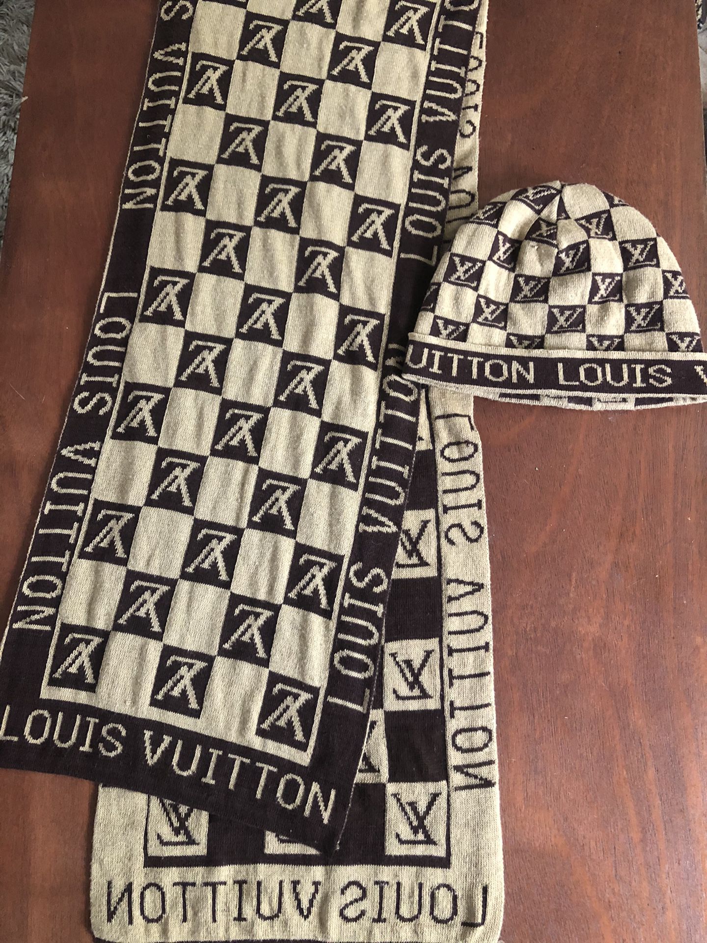 Louis Vuitton Scarf and Beanie