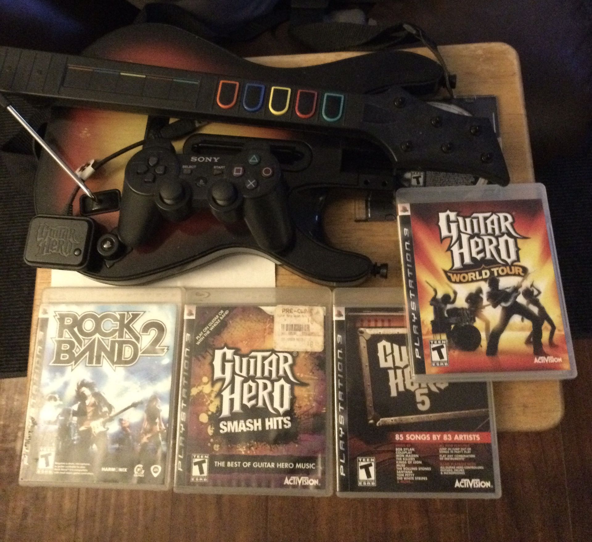 Guitar Hero World Tour Guitar+5 games