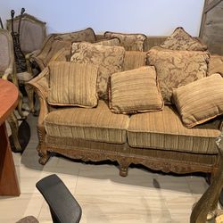 Sofa And Loveseat Sold  Wood Frame New