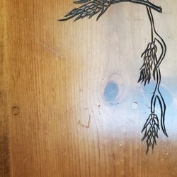 6'x4' Table with Storage Pedestal. Table folds flat to the wall.