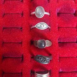 5 Sterling Silver Rings