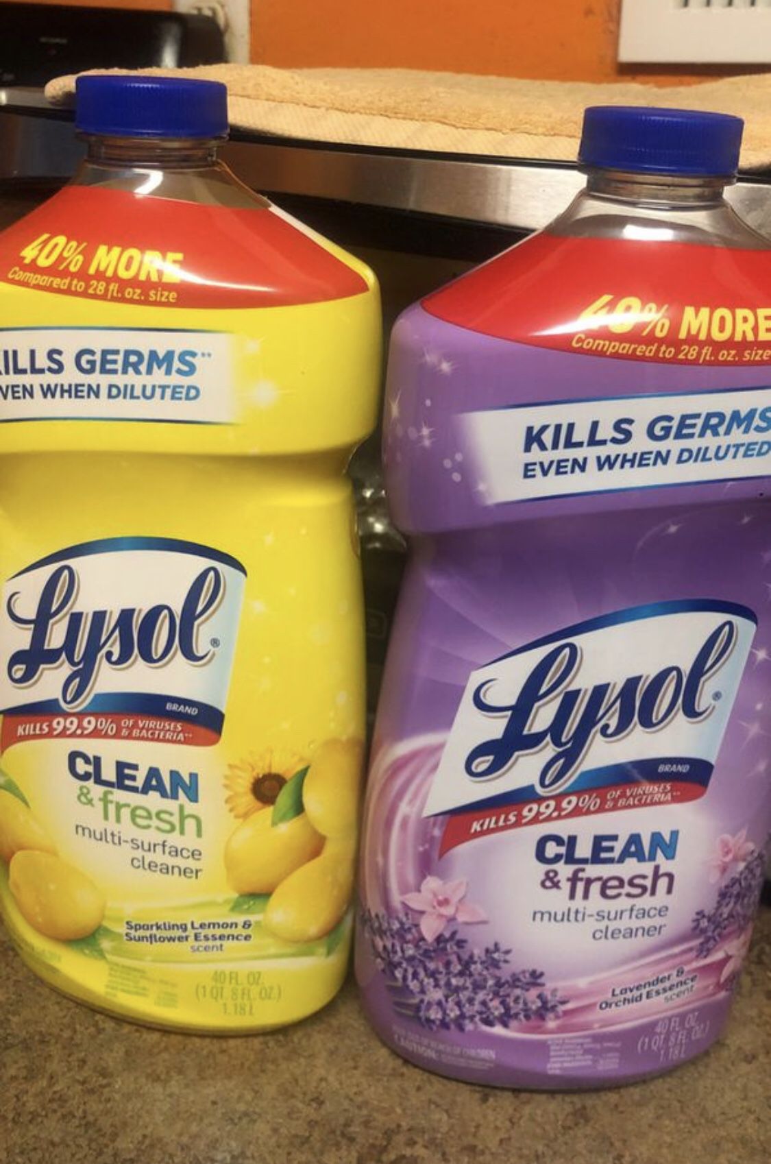 2 Lysol multi surface cleaning liquid selling AT COST check pics