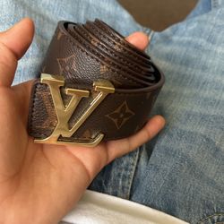 Brown Louis Vuitton Belt New Size 36