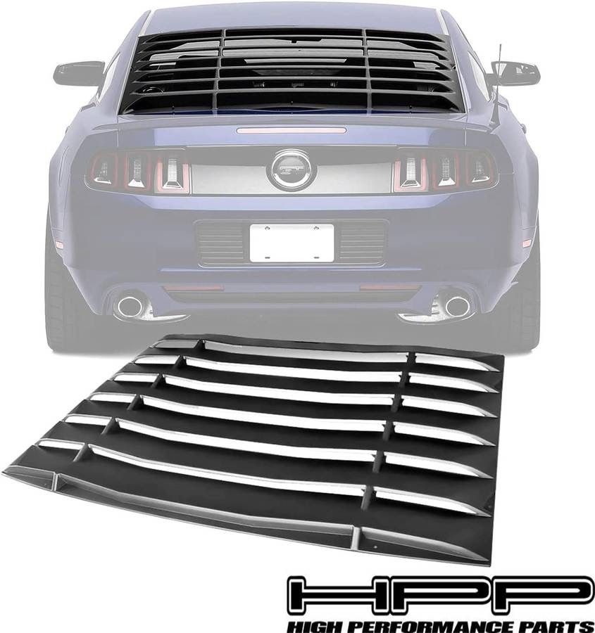 For 14-15 Ford Mustang Rear Window Louver Cover Windshield Rea